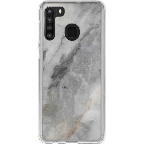 Stone Taupe Galaxy A21 Clear Case