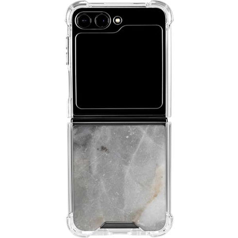 Stone Taupe Galaxy Z Flip5 5G Clear Case