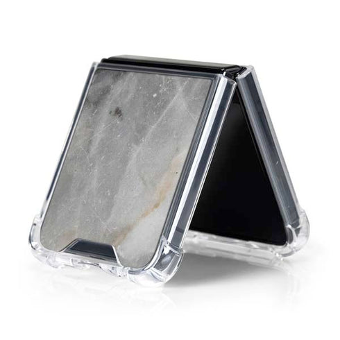 Stone Taupe Galaxy Z Flip5 5G Clear Case