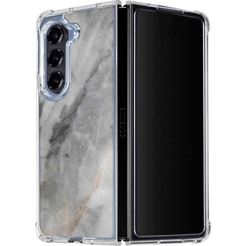 Stone Taupe Galaxy Z Fold5 5G Clear Case