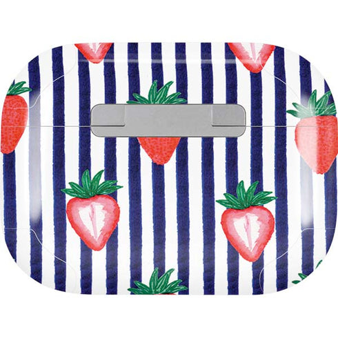 Bouffants and Broken Hearts Strawberries and Stripes Apple AirPods Pro Skin