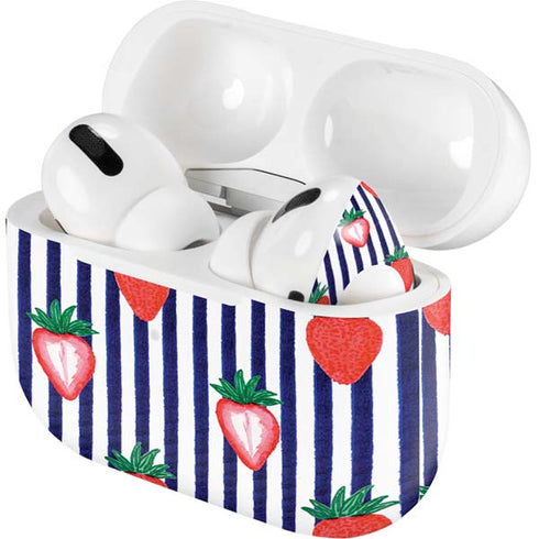 Bouffants and Broken Hearts Strawberries and Stripes Apple AirPods Pro Skin