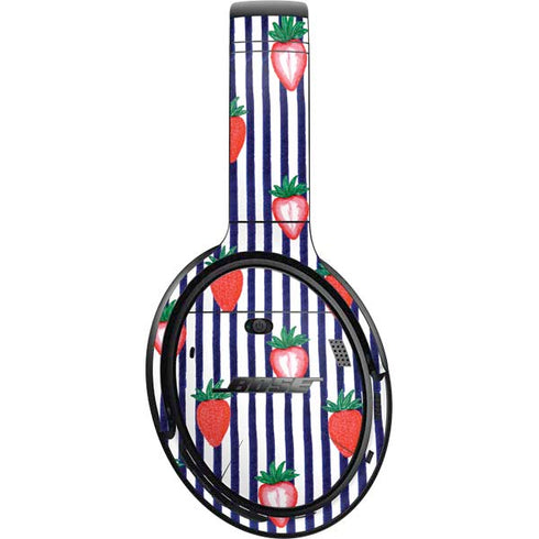 Bouffants and Broken Hearts Strawberries and Stripes Bose QuietComfort 35 II Headphones Skin