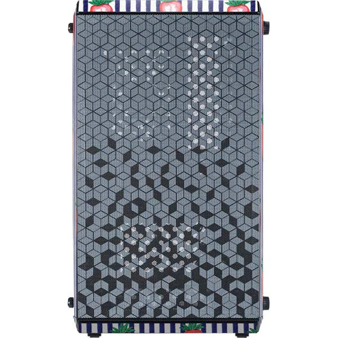 Bouffants and Broken Hearts Strawberries and Stripes Cooler Master MasterBox Q300L Mini Tower Skin