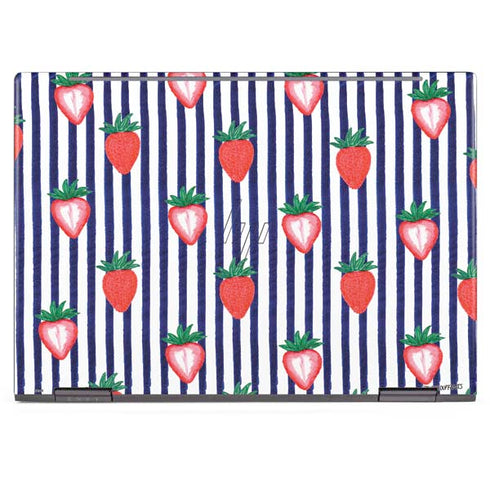 Bouffants and Broken Hearts Strawberries and Stripes HP Envy Skin