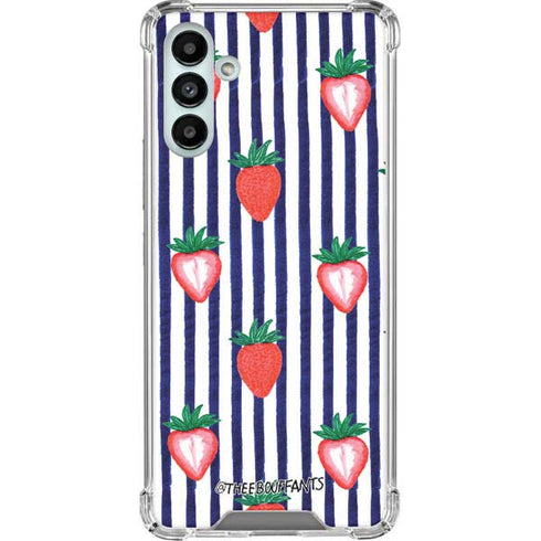 Bouffants and Broken Hearts Strawberries and Stripes Galaxy A13 5G Clear Case