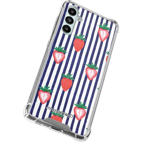 Bouffants and Broken Hearts Strawberries and Stripes Galaxy A14 5G Clear Case