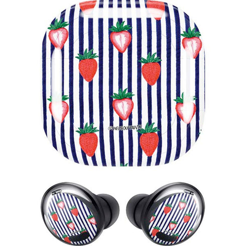 Bouffants and Broken Hearts Strawberries and Stripes Galaxy Buds Pro Skin