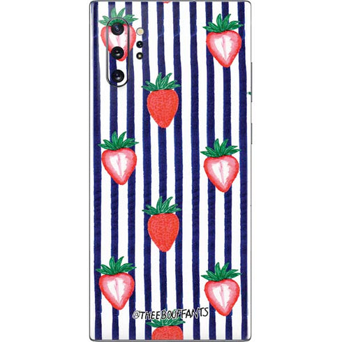 Bouffants and Broken Hearts Strawberries and Stripes Galaxy Note 10 Plus Skin