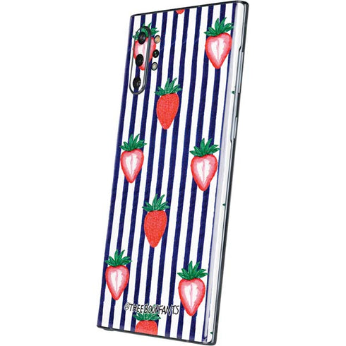 Bouffants and Broken Hearts Strawberries and Stripes Galaxy Note 10 Plus Skin