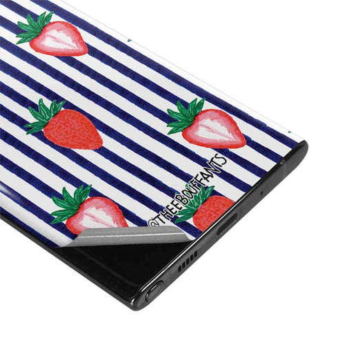 Bouffants and Broken Hearts Strawberries and Stripes Galaxy Note 10 Plus Skin