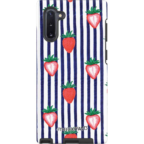 Bouffants and Broken Hearts Strawberries and Stripes Galaxy Note 10 Pro Case