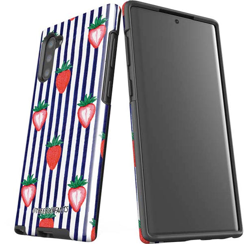 Bouffants and Broken Hearts Strawberries and Stripes Galaxy Note 10 Pro Case