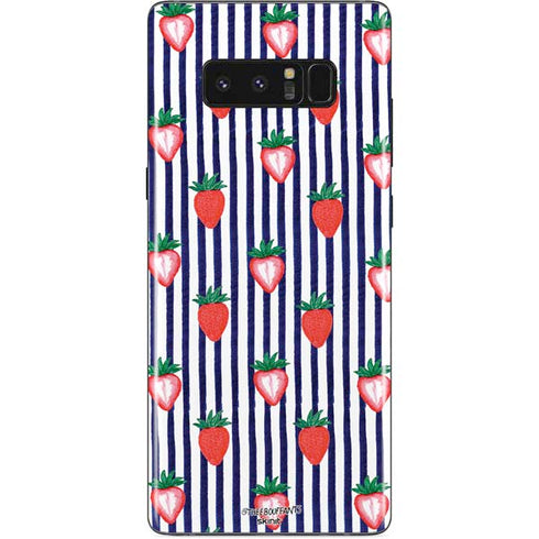 Bouffants and Broken Hearts Strawberries and Stripes Galaxy Note 8 Skin