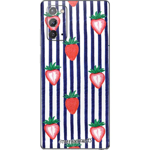 Bouffants and Broken Hearts Strawberries and Stripes Galaxy Note20 5G Skin