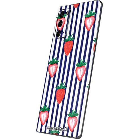 Bouffants and Broken Hearts Strawberries and Stripes Galaxy Note20 5G Skin