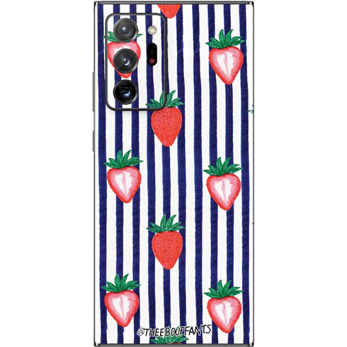 Bouffants and Broken Hearts Strawberries and Stripes Galaxy Note20 Ultra 5G Skin