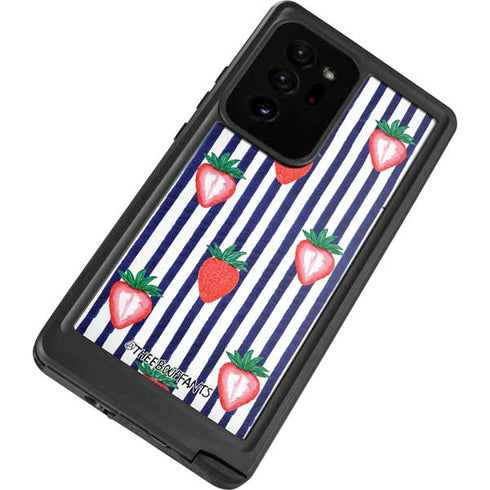 Bouffants and Broken Hearts Strawberries and Stripes Galaxy Note20 Ultra 5G Waterproof Case