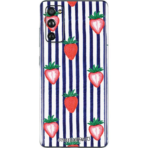 Bouffants and Broken Hearts Strawberries and Stripes Galaxy S20 Fan Edition Skin