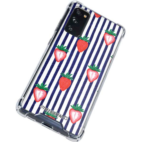 Bouffants and Broken Hearts Strawberries and Stripes Galaxy S20 FE Clear Case