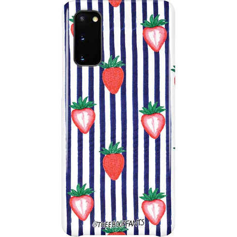 Bouffants and Broken Hearts Strawberries and Stripes Galaxy S20 Lite Case