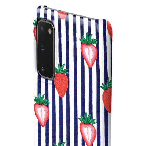 Bouffants and Broken Hearts Strawberries and Stripes Galaxy S20 Lite Case