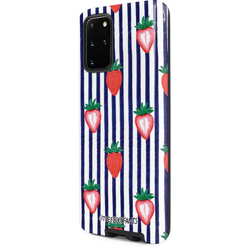 Bouffants and Broken Hearts Strawberries and Stripes Galaxy S20 Plus Pro Case