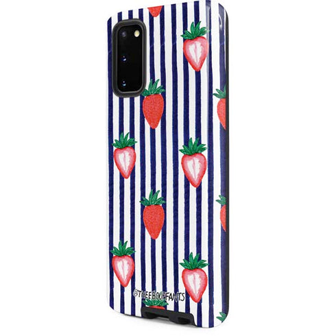 Bouffants and Broken Hearts Strawberries and Stripes Galaxy S20 Pro Case