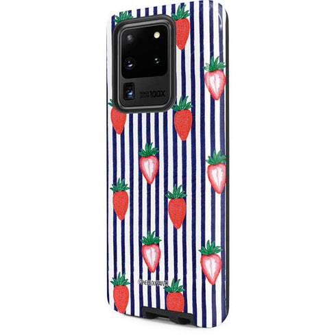 Bouffants and Broken Hearts Strawberries and Stripes Galaxy S20 Ultra 5G Pro Case