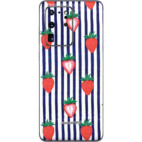 Bouffants and Broken Hearts Strawberries and Stripes Galaxy S20 Ultra 5G Skin