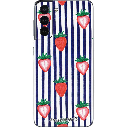 Bouffants and Broken Hearts Strawberries and Stripes Galaxy S21 5G Skin