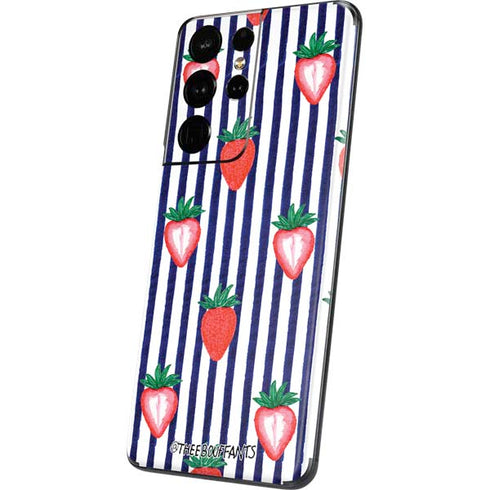 Bouffants and Broken Hearts Strawberries and Stripes Galaxy S21 Ultra 5G Skin