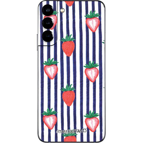 Bouffants and Broken Hearts Strawberries and Stripes Galaxy S22 Plus Skin