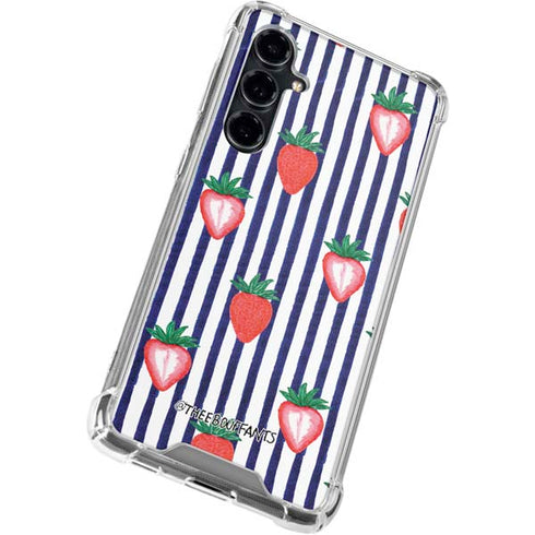 Bouffants and Broken Hearts Strawberries and Stripes Galaxy S23 FE Clear Case