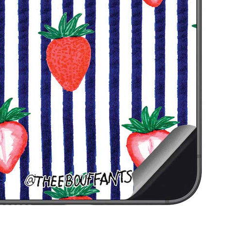 Bouffants and Broken Hearts Strawberries and Stripes Galaxy S23 FE Skin