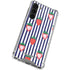 Bouffants and Broken Hearts Strawberries and Stripes Galaxy S23 Plus Clear Case
