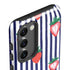 Bouffants and Broken Hearts Strawberries and Stripes Galaxy S23 Pro Case