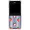 Bouffants and Broken Hearts Strawberries and Stripes Galaxy Z Flip5 5G Clear Case