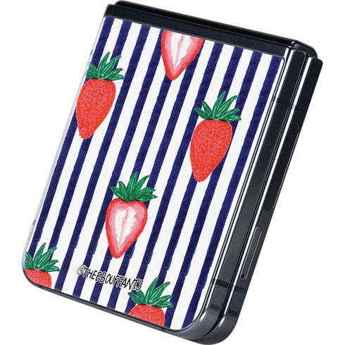 Bouffants and Broken Hearts Strawberries and Stripes Galaxy Z Flip5 5G Skin
