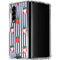 Bouffants and Broken Hearts Strawberries and Stripes Galaxy Z Fold4 5G Clear Case