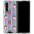 Bouffants and Broken Hearts Strawberries and Stripes Galaxy Z Fold4 5G Clear Case