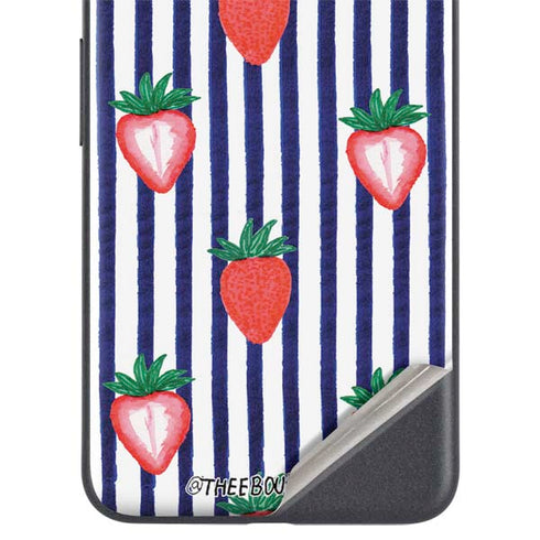 Bouffants and Broken Hearts Strawberries and Stripes Google Pixel 5 Skin
