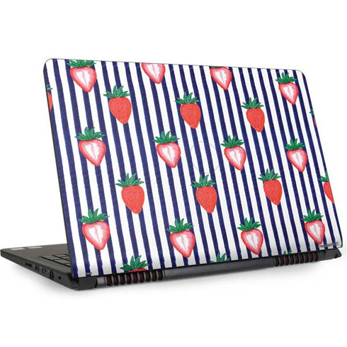Bouffants and Broken Hearts Strawberries and Stripes Dell Inspiron Skin
