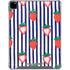 Bouffants and Broken Hearts Strawberries and Stripes iPad Pro 12.9in (2020) Clear Case