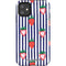 Bouffants and Broken Hearts Strawberries and Stripes iPhone 11 Impact Case