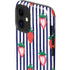 Bouffants and Broken Hearts Strawberries and Stripes iPhone 12 Mini Impact Case