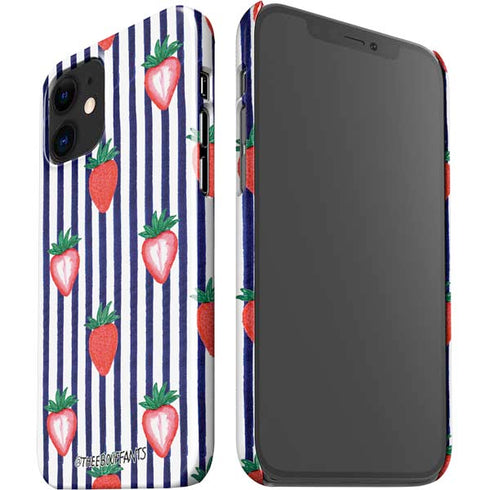 Bouffants and Broken Hearts Strawberries and Stripes iPhone 12 Mini Lite Case