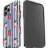 Bouffants and Broken Hearts Strawberries and Stripes iPhone 12 Pro Impact Case