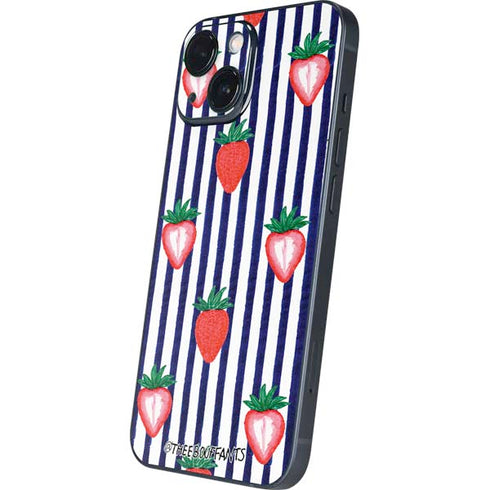 Bouffants and Broken Hearts Strawberries and Stripes iPhone 13 Mini Skin