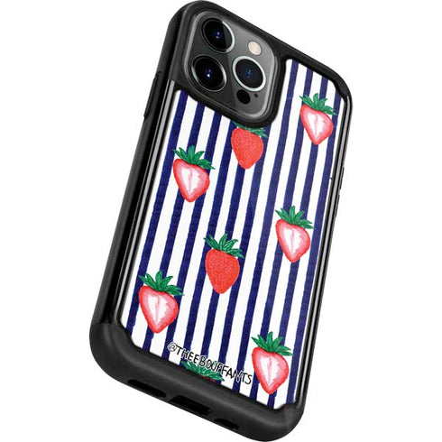 Bouffants and Broken Hearts Strawberries and Stripes iPhone 13 Pro Cargo Case